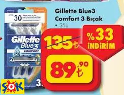 GİLLETTE BLUE3 COMFORT 3 BIÇAK • 3’LÜ